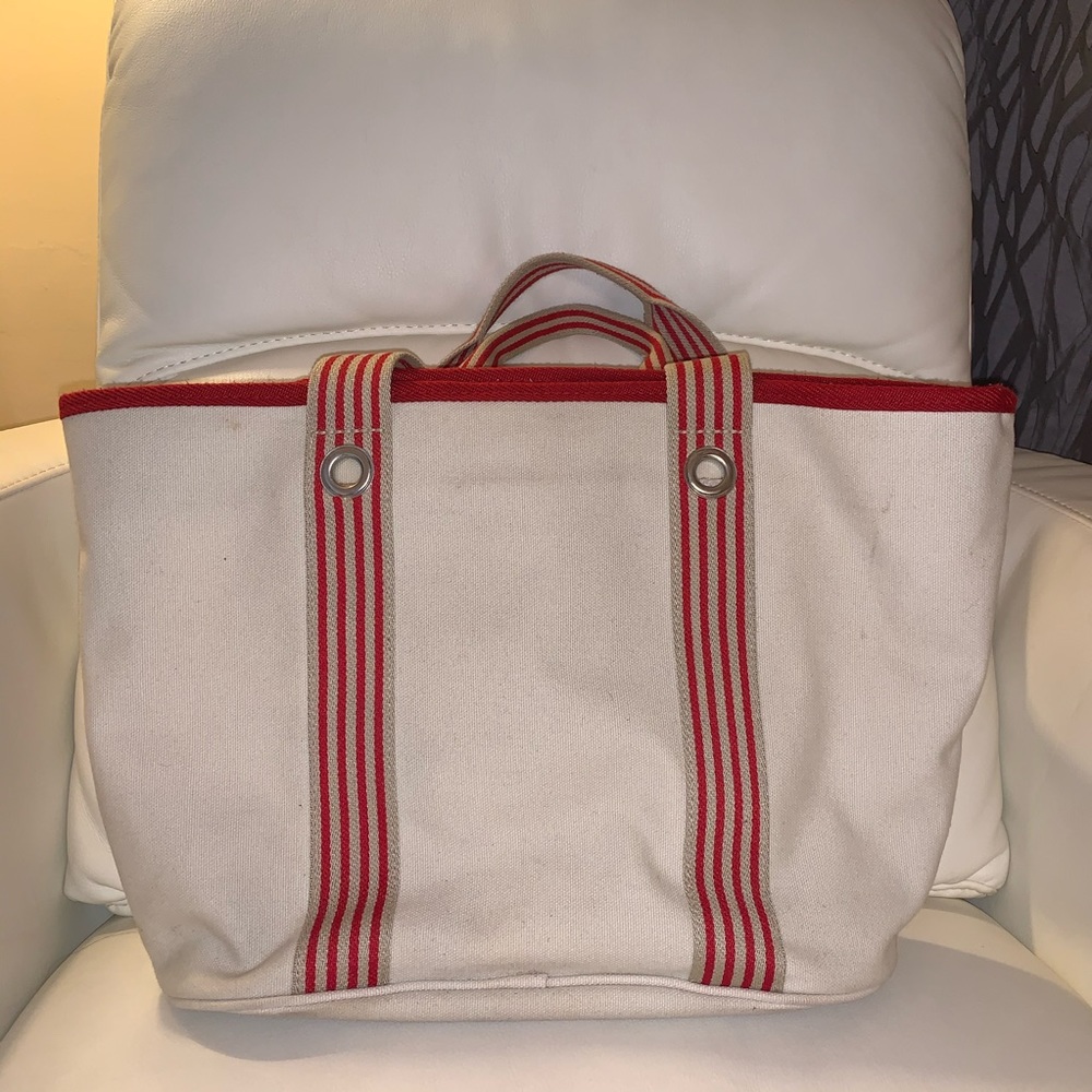 🌿LACOSTE TOTE SHOULDER BAG SHOPPING CANVAS MEDIUM - Picture 4 of 8